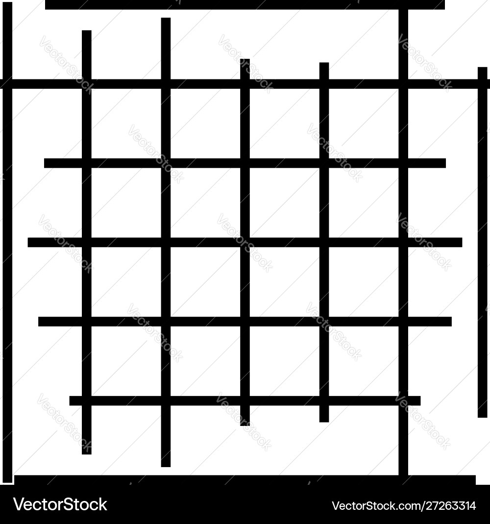 Grid mesh element cellular reticular grate Grid mesh element cellular reticular grate vector image