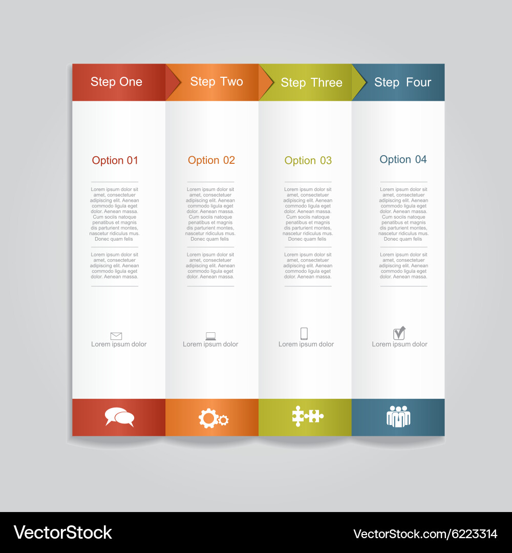 Infographic report template layout vector image
