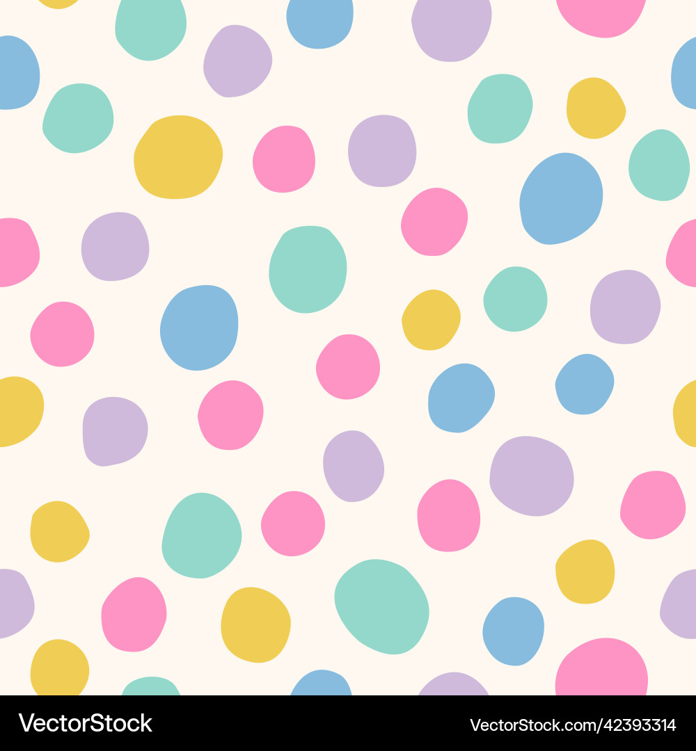 Irregular Polka Dot Pattern vector image
