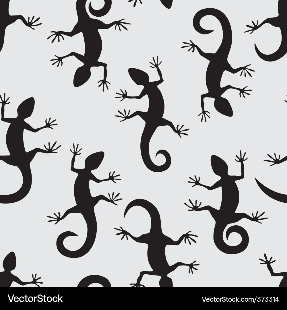 Lizard Pattern Seamless Vector Image