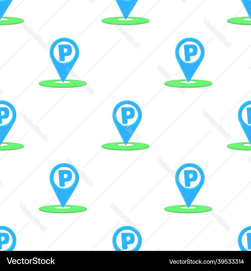 Parking pointer pattern seamless vector image