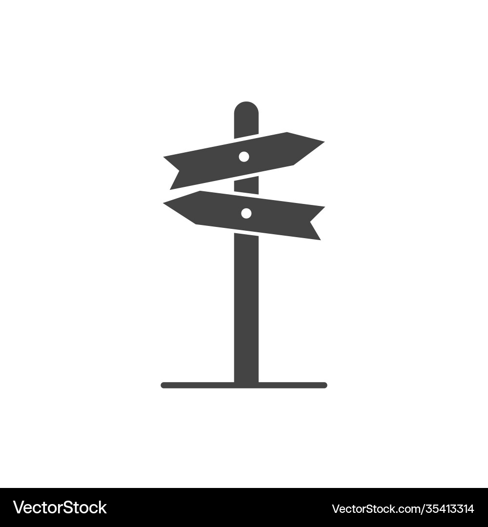 Pointer direction icon on white isolated Pointer direction icon on white isolated vector image