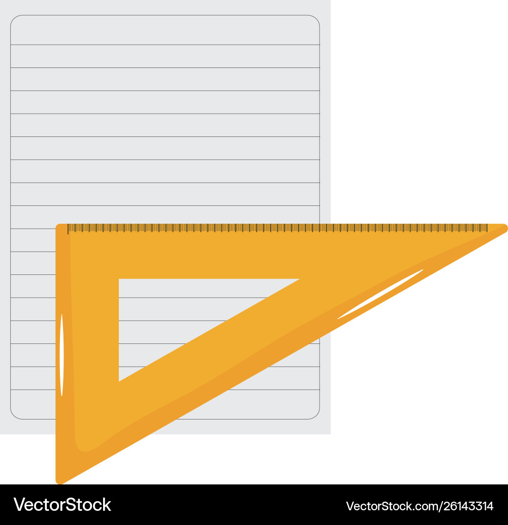 Sheet notebook paper with rule Sheet notebook paper with rule Vector Image