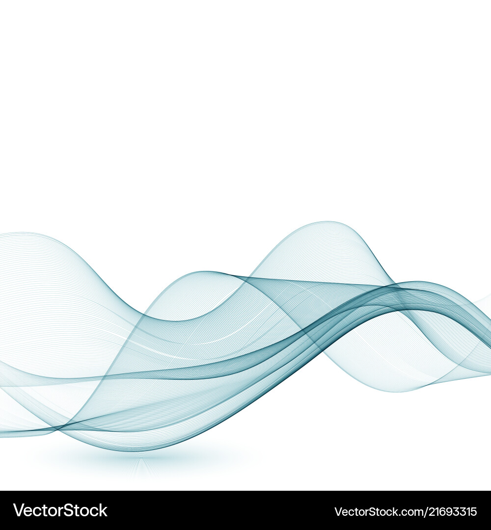 Abstract smooth color wave curve flow blue Abstract smooth color wave curve flow blue vector image