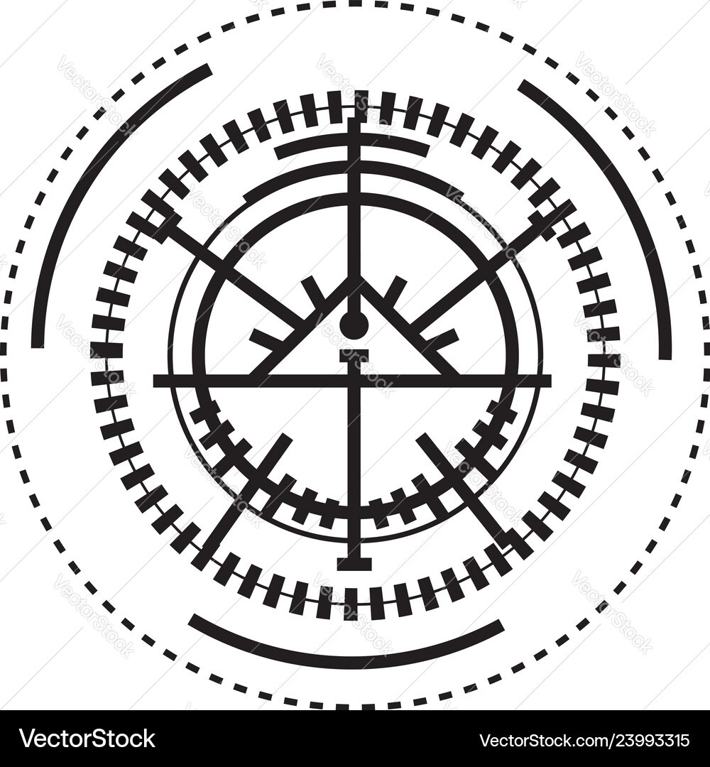Army target icon simple style Vector Image