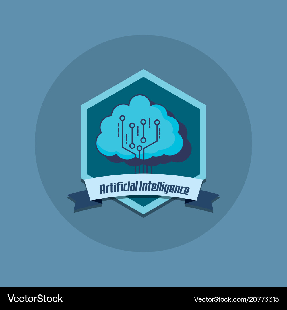 Artificial intelligence design Vector Image