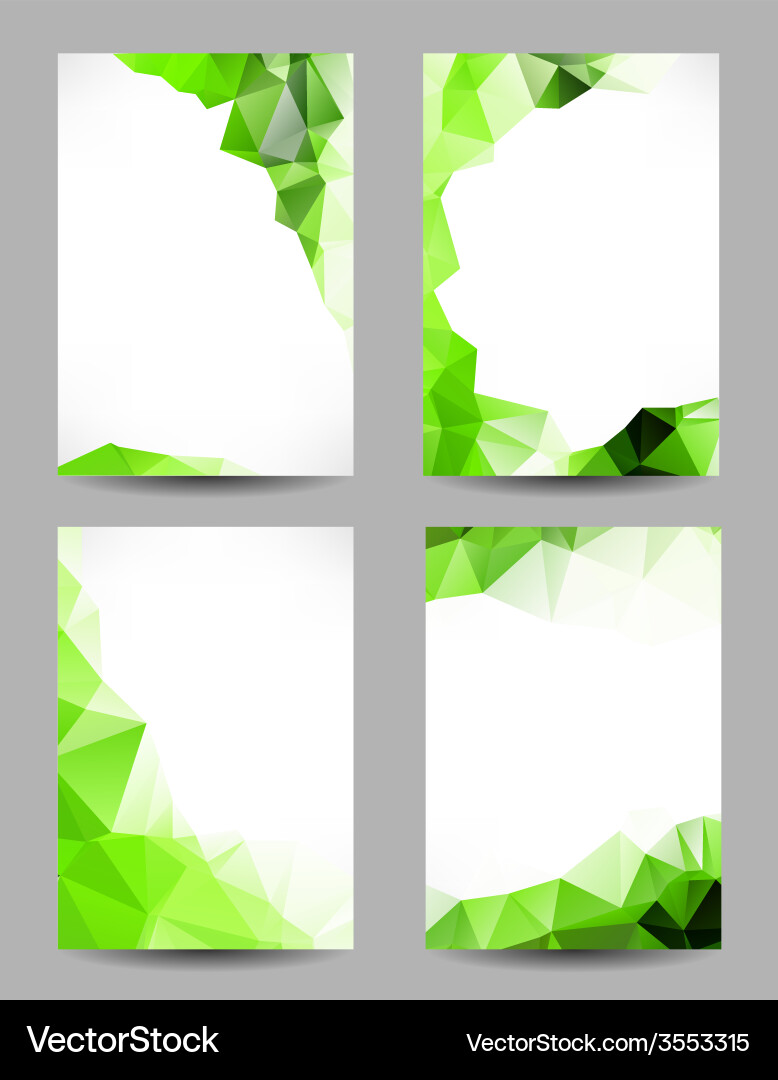 Backgrounds with abstract triangles vector image