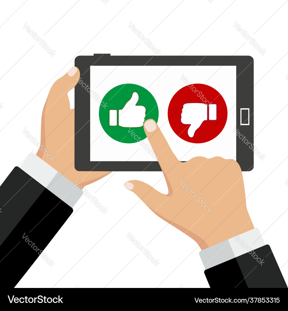 Computer with a rating icon Vector Image