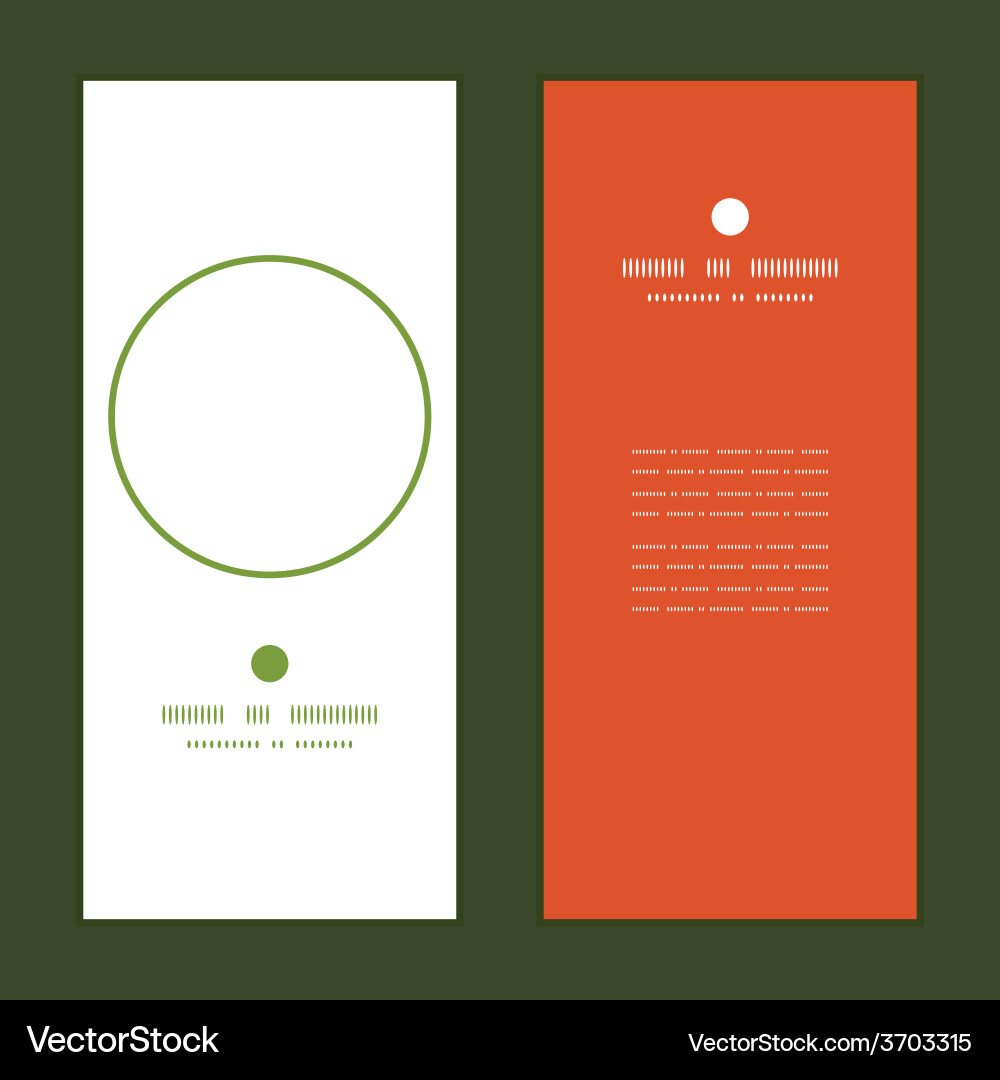 Fresh salad vertical round frame pattern vector image