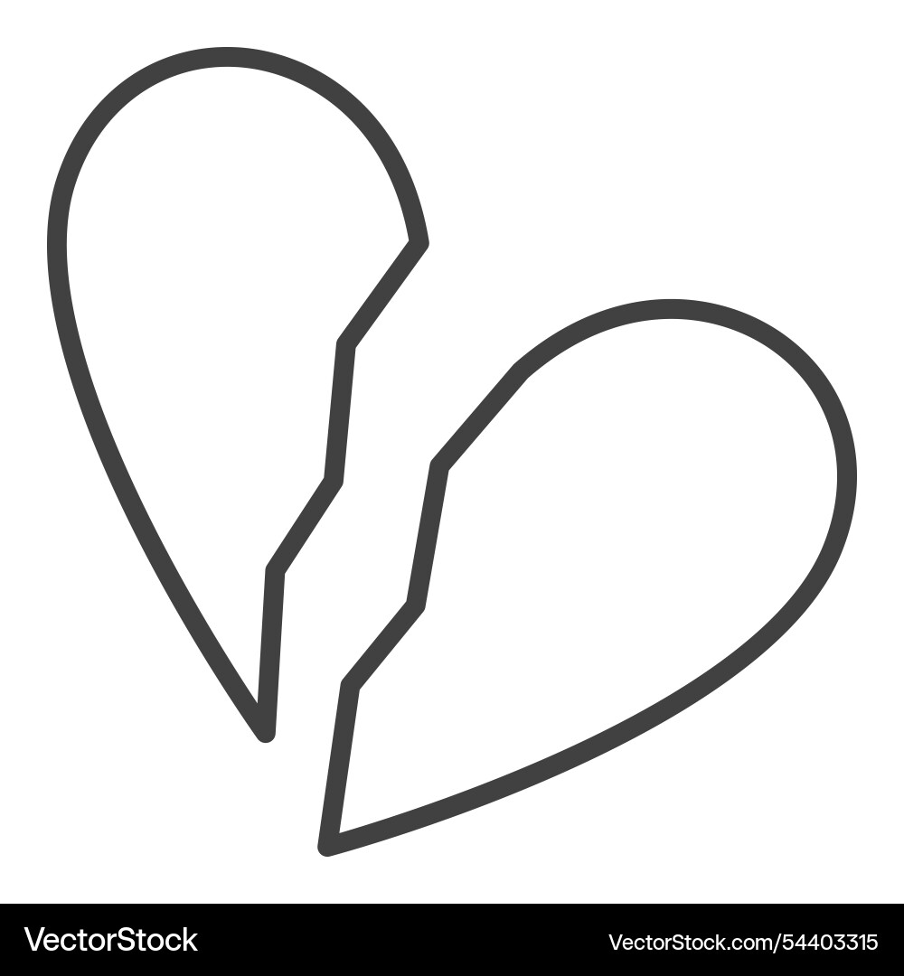 Heartbreak Liebe Verrat Ikone oder minimalistisches Zeichen Heartbreak Liebe Verrat Ikone oder minimalistisches Zeichen vektorbild