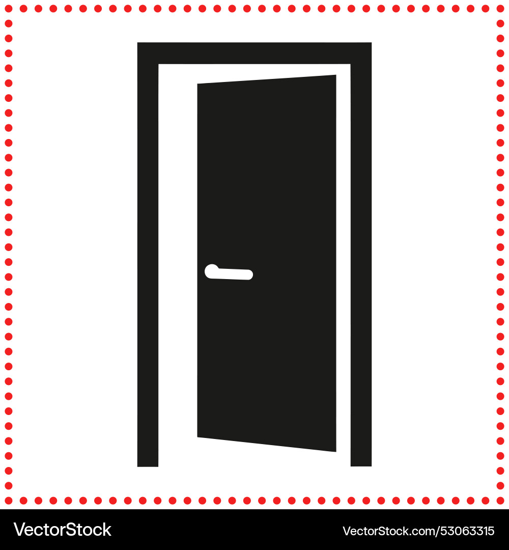 Highquality door design perfect for architecture Highquality door design perfect for architecture Vector Image
