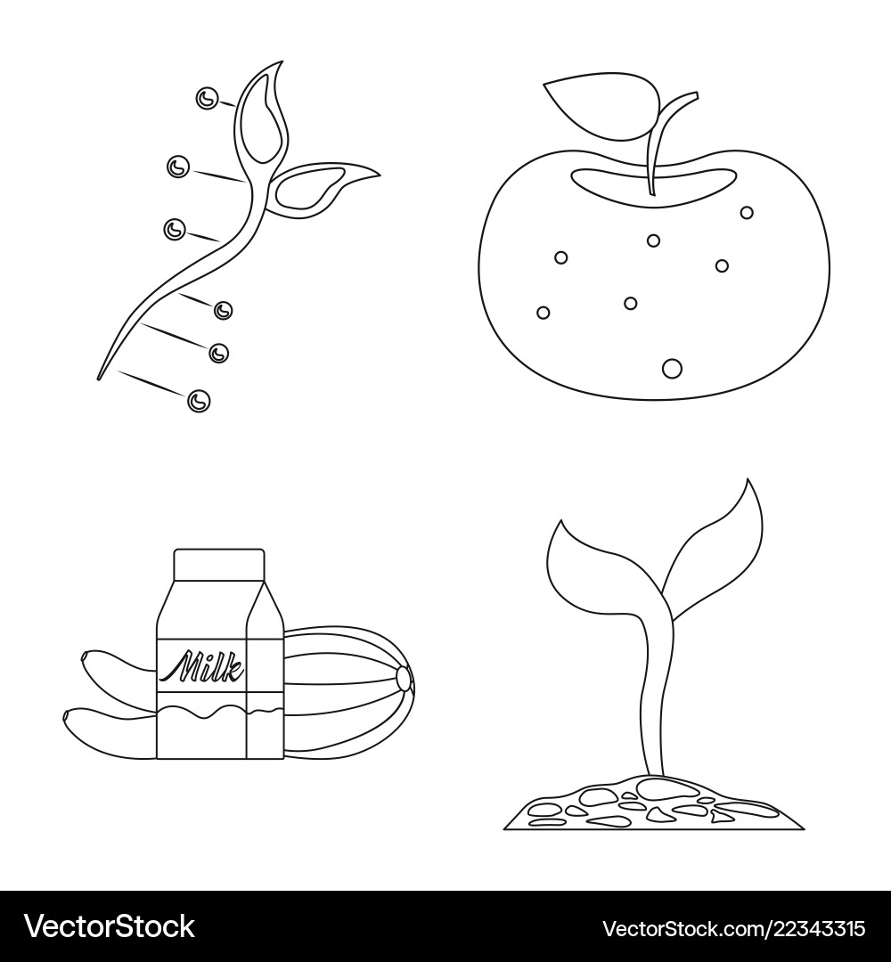 Isolated object of and sign collection Isolated object of and sign collection vector image