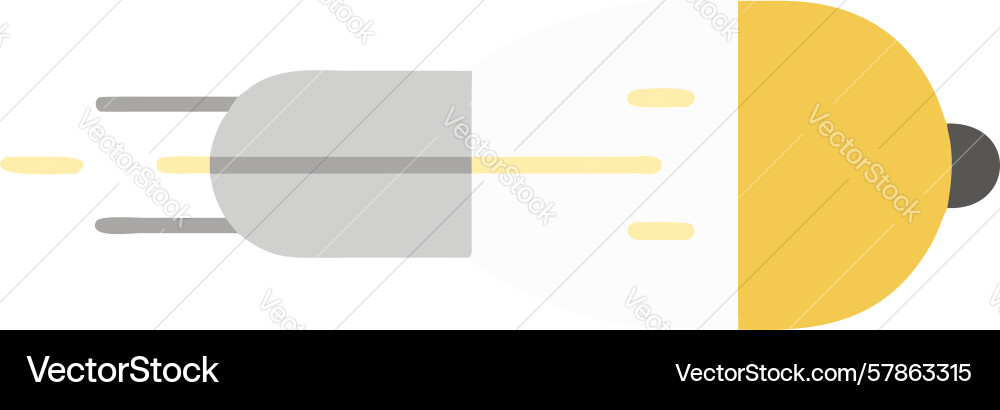 Lightbulb plugged in power and connection icon Vector Image