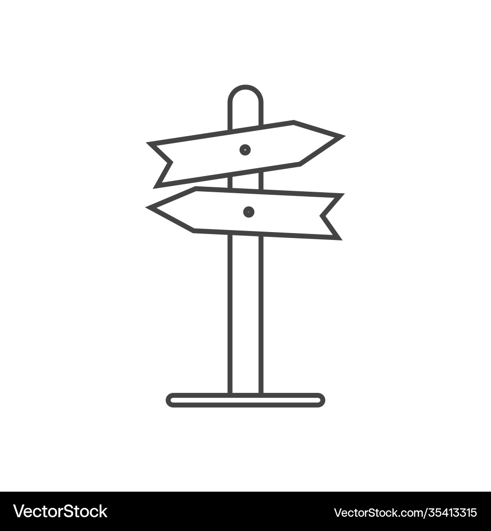 Pointer direction icon on white isolated Pointer direction icon on white isolated vector image
