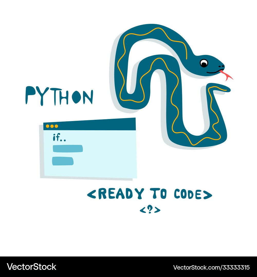 Python Code Sprache Vorzeichen Programmierung Codierung Python Code Sprache Vorzeichen Programmierung Codierung vektorbild