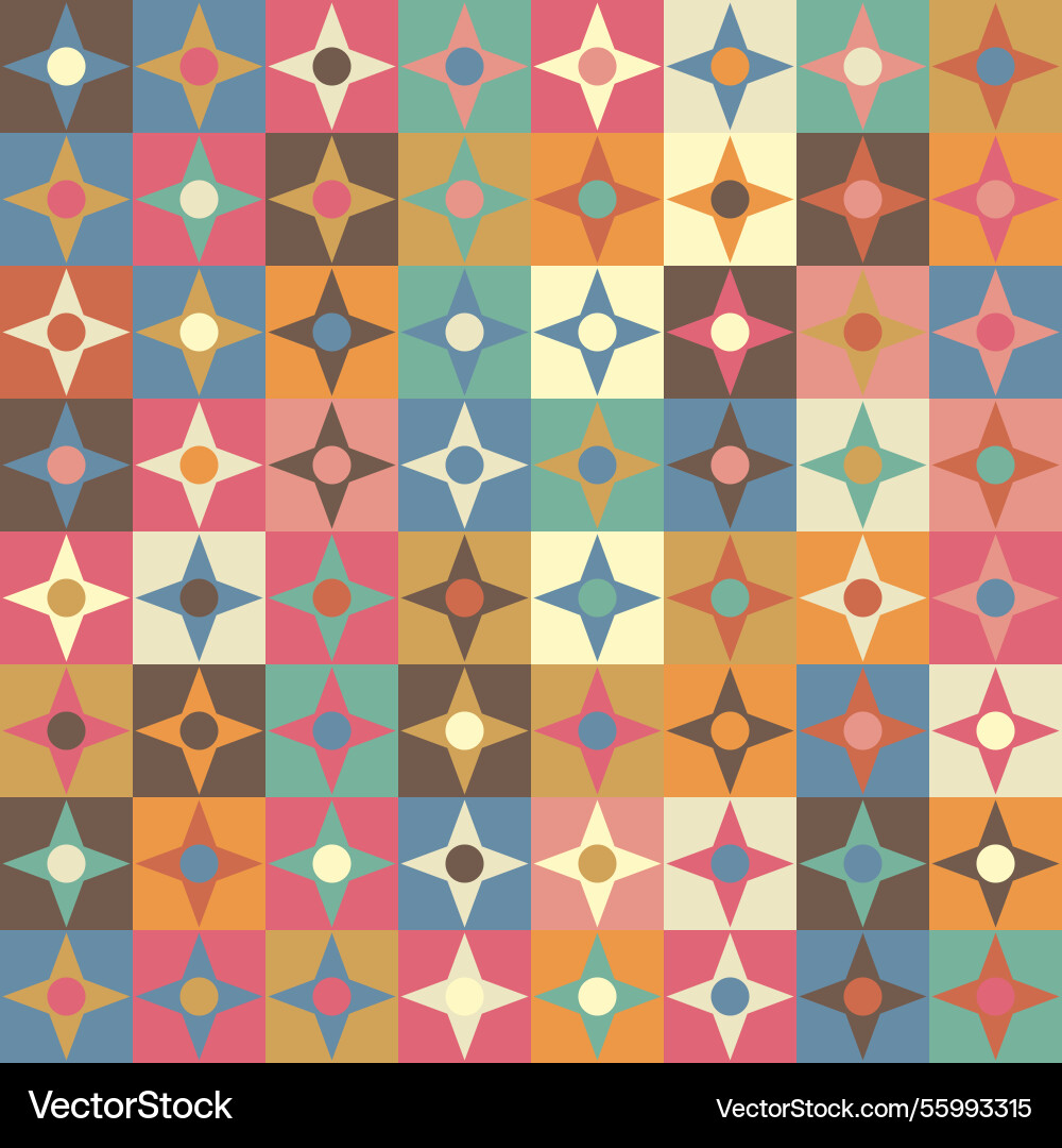 Seamless colorful geometric pattern abstract vector image