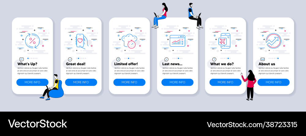 Technologie Icons Set enthalten Icon als Dating-App Technologie Icons Set enthalten Icon als Dating-App vektorbild