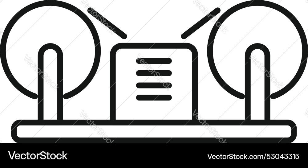 Wimshurst machine generating static electricity Wimshurst machine generating static electricity vector image