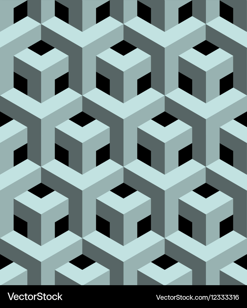 3D Cube Pattern vector image