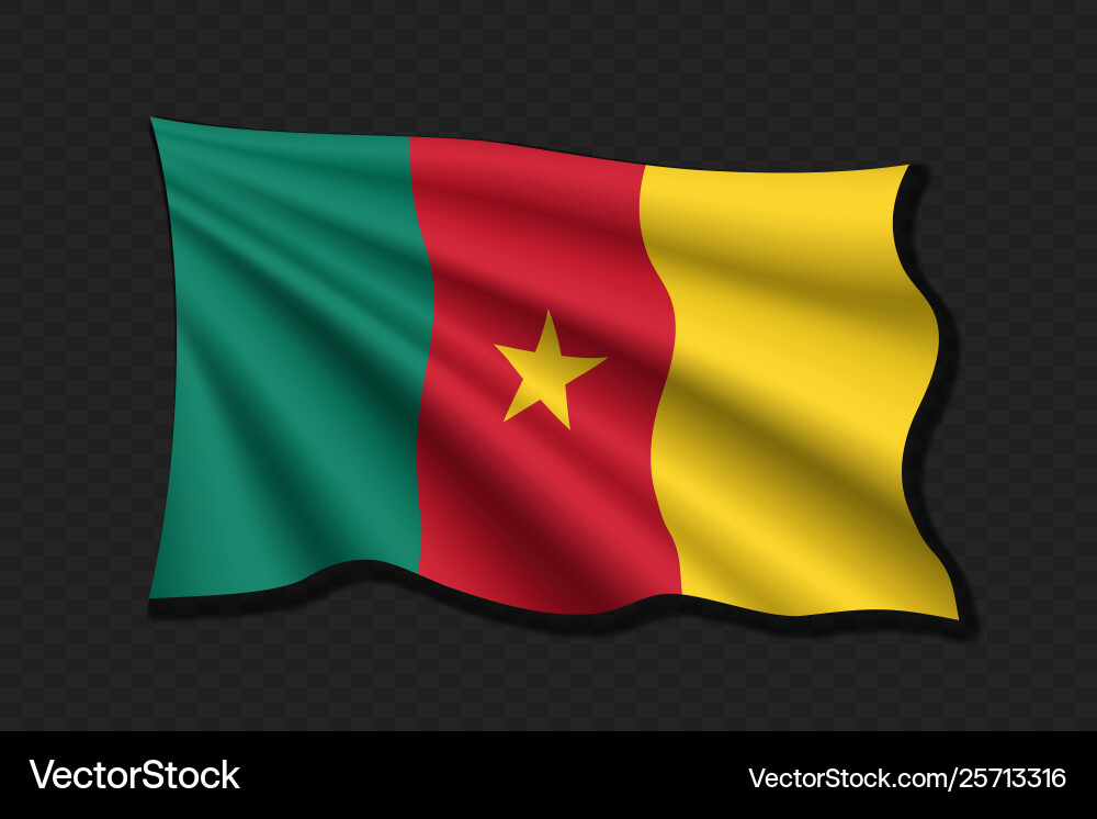 3D Waving Flag 3D Waving Flag vektorbild