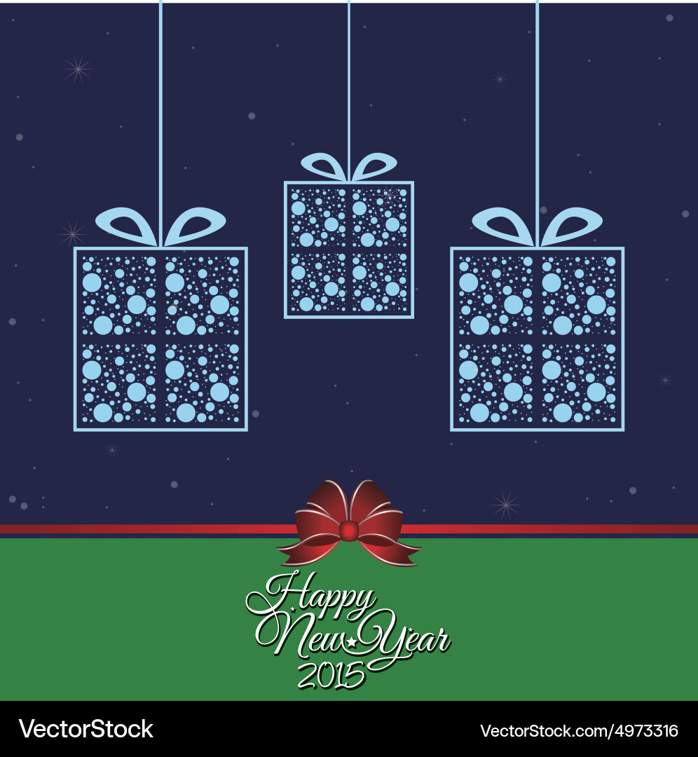Abstract happy new year background with some Vector Image