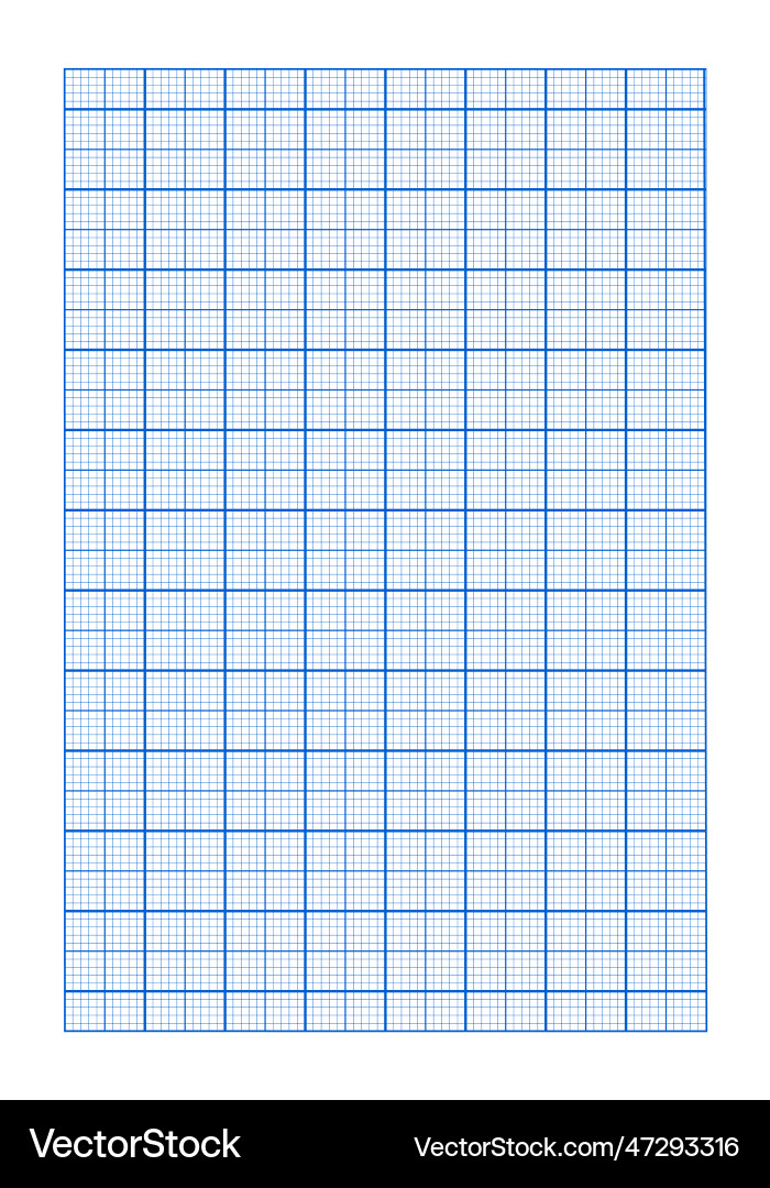 Blue grid texture of vertical notebook page Blue grid texture of vertical notebook page vector image