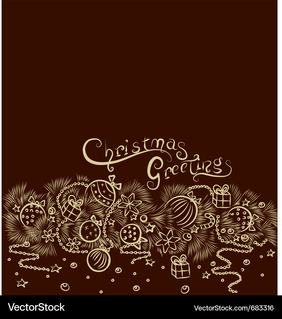 Christmas background vector image
