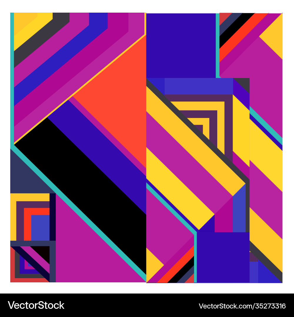 Colorful geometric and curve background pattern Colorful geometric and curve background pattern Vector Image
