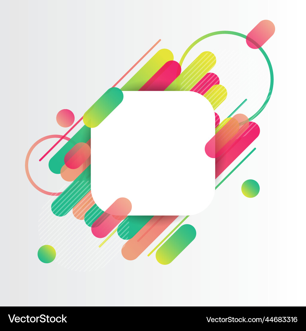 Creative rounded lines edge place for text Creative rounded lines edge place for text vector image
