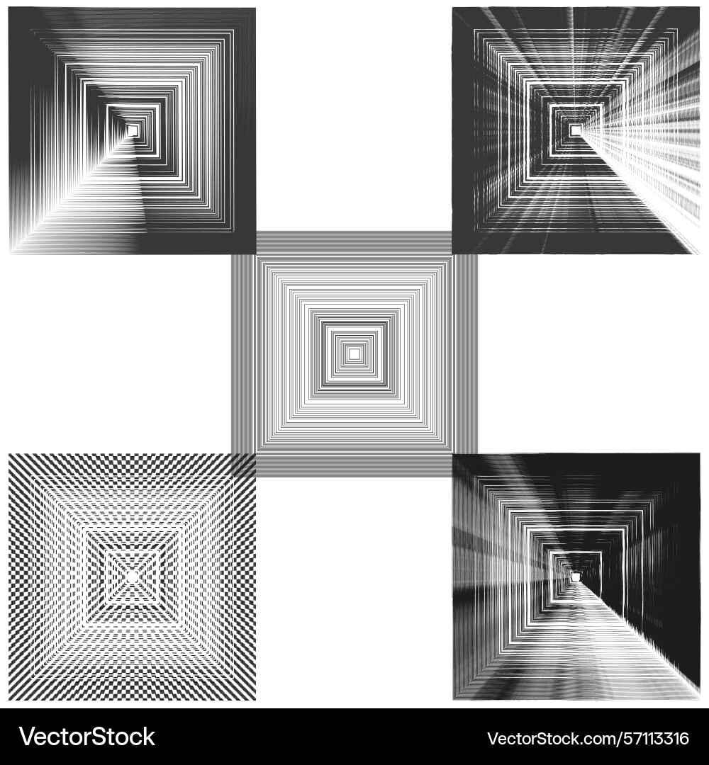 Gradient square icon spiral motion shape abstract Gradient square icon spiral motion shape abstract vector image