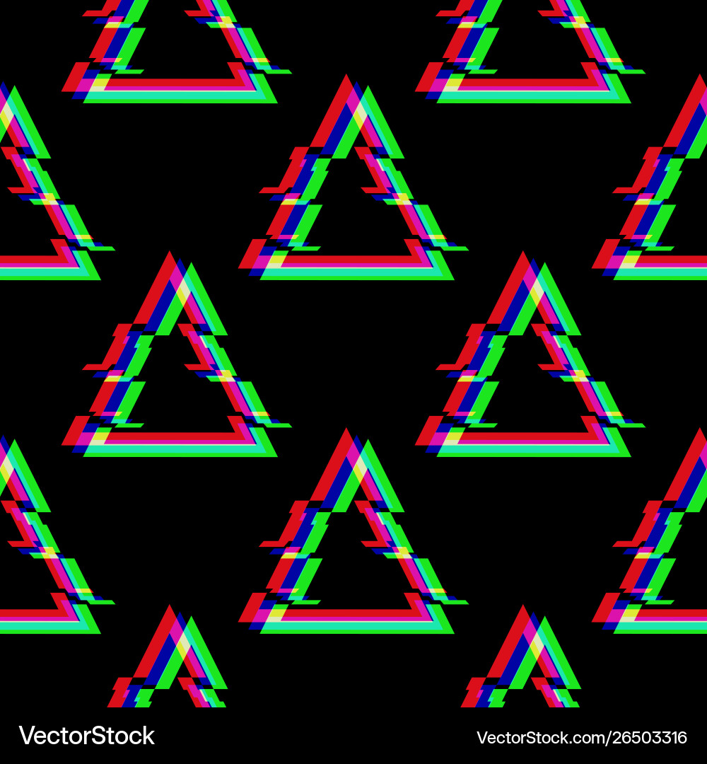 Seamless pattern with symbol triangle Seamless pattern with symbol triangle vector image