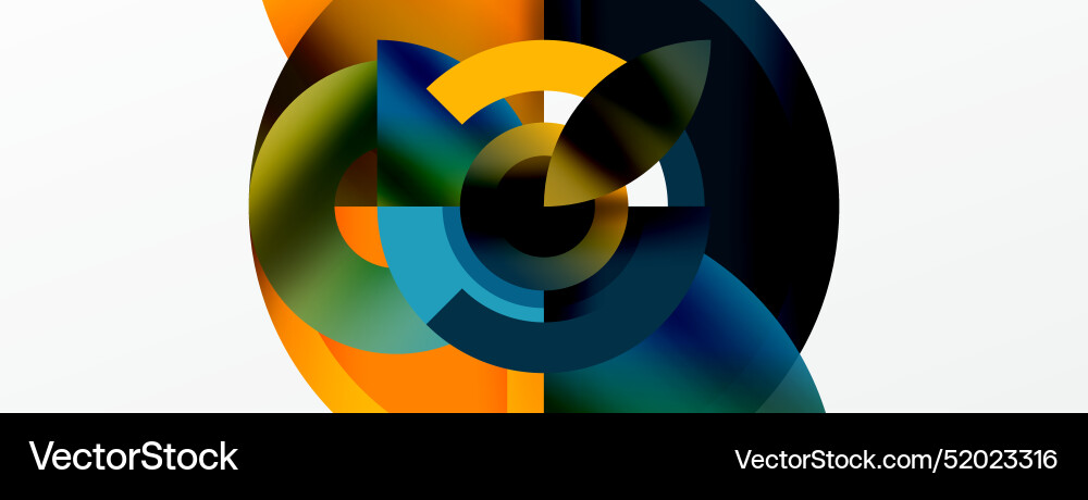 Trendy simple circle abstract background Trendy simple circle abstract background vector image