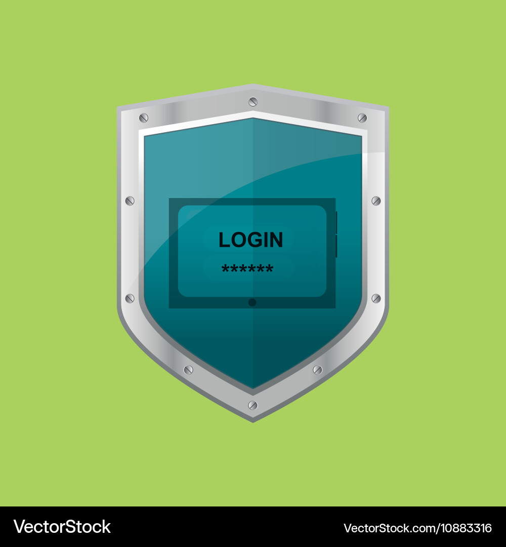 Virtual security system icons image Vector Image