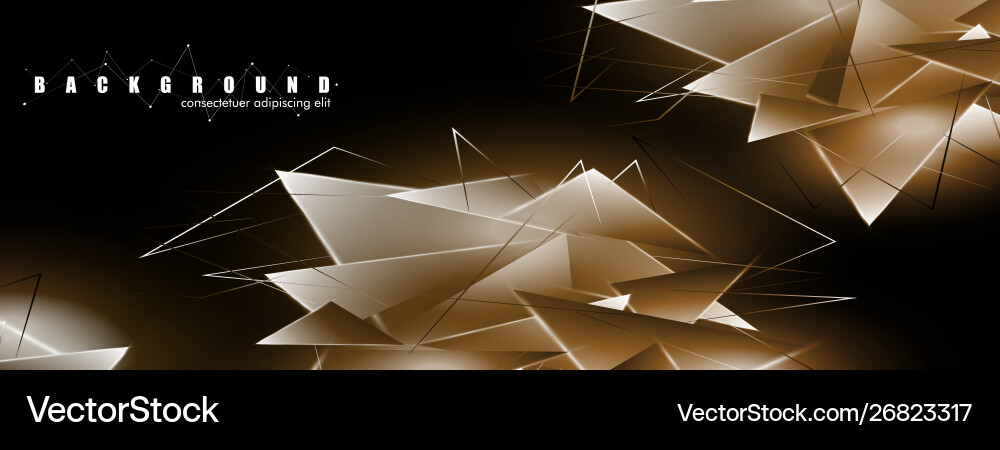 Abstract background with glowing triangles Abstract background with glowing triangles vector image