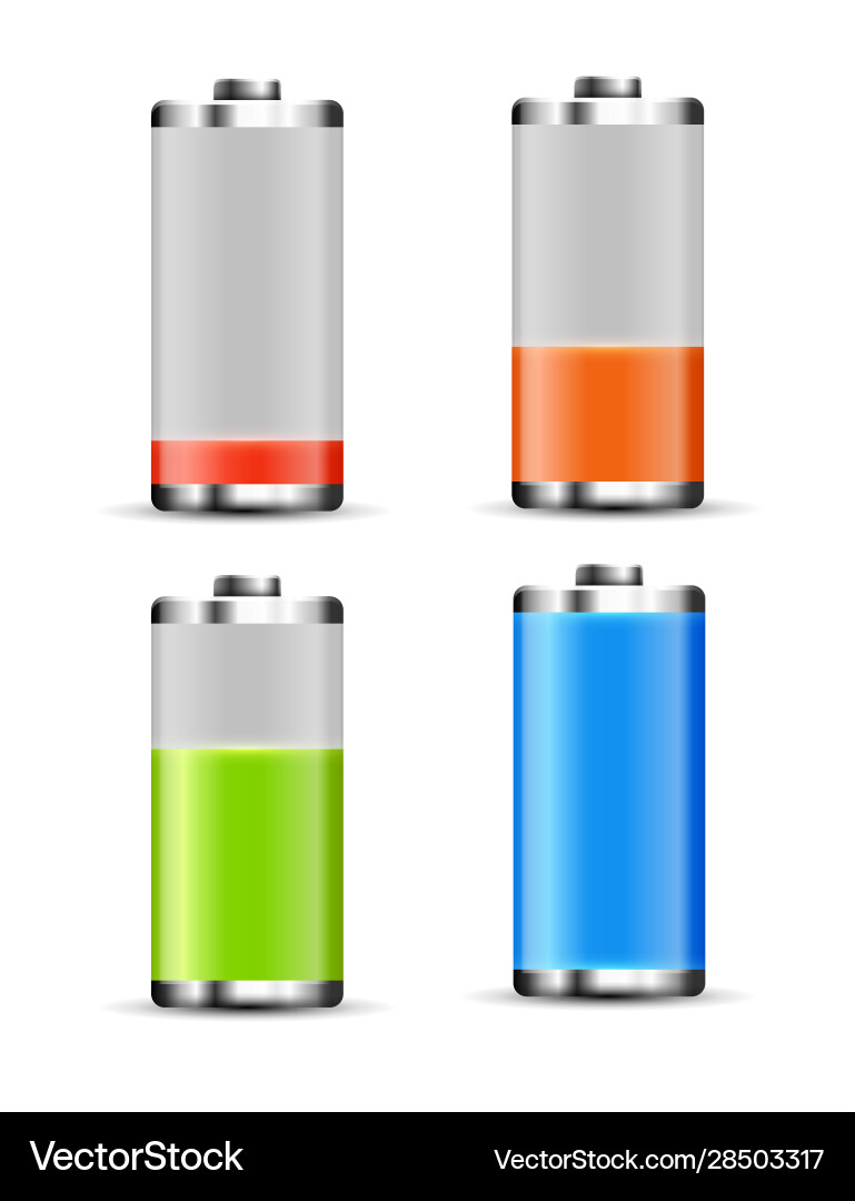 Battery charge design full energy Battery charge design full energy vector image