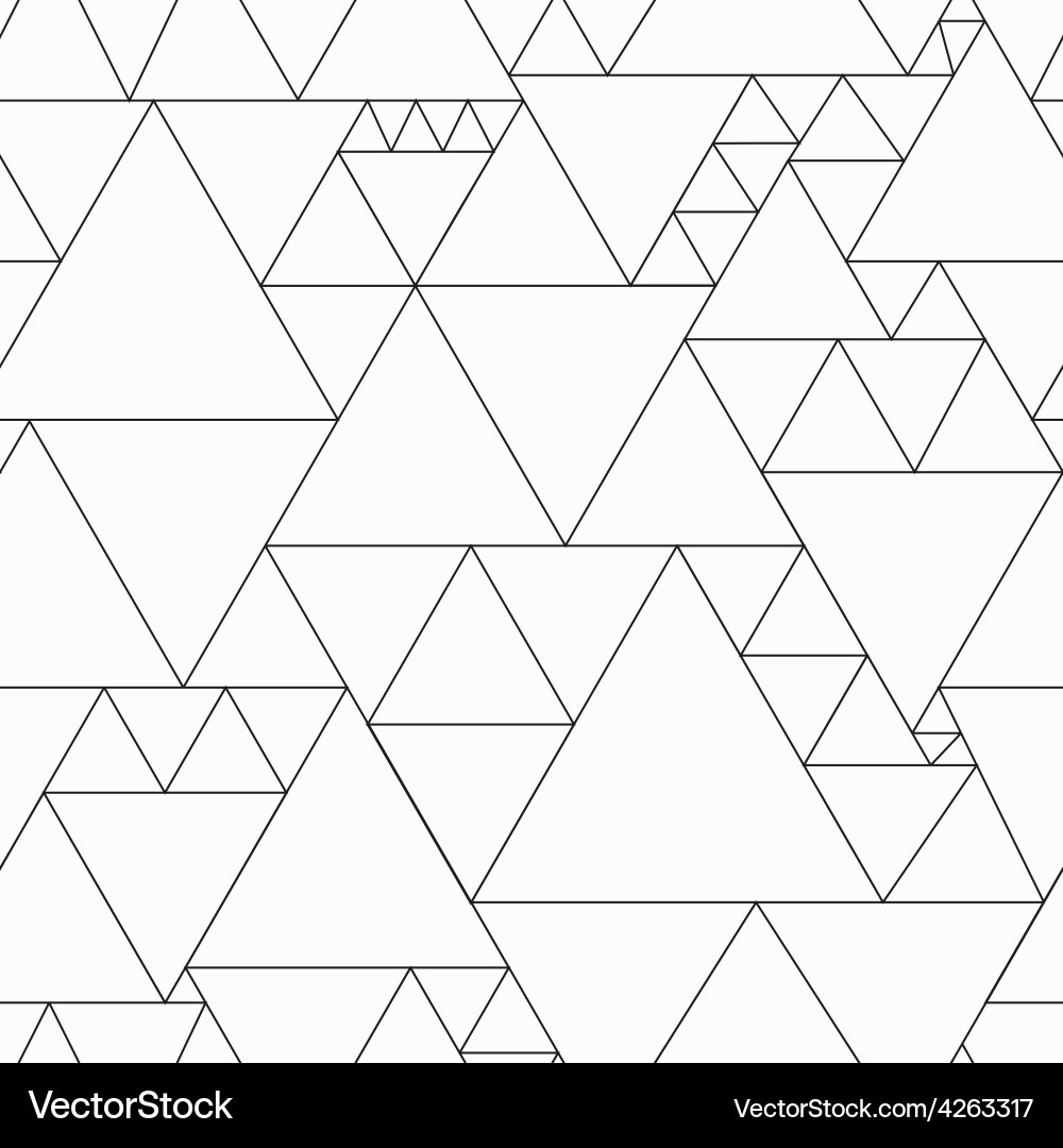 Geometric Triangle Pattern vector image