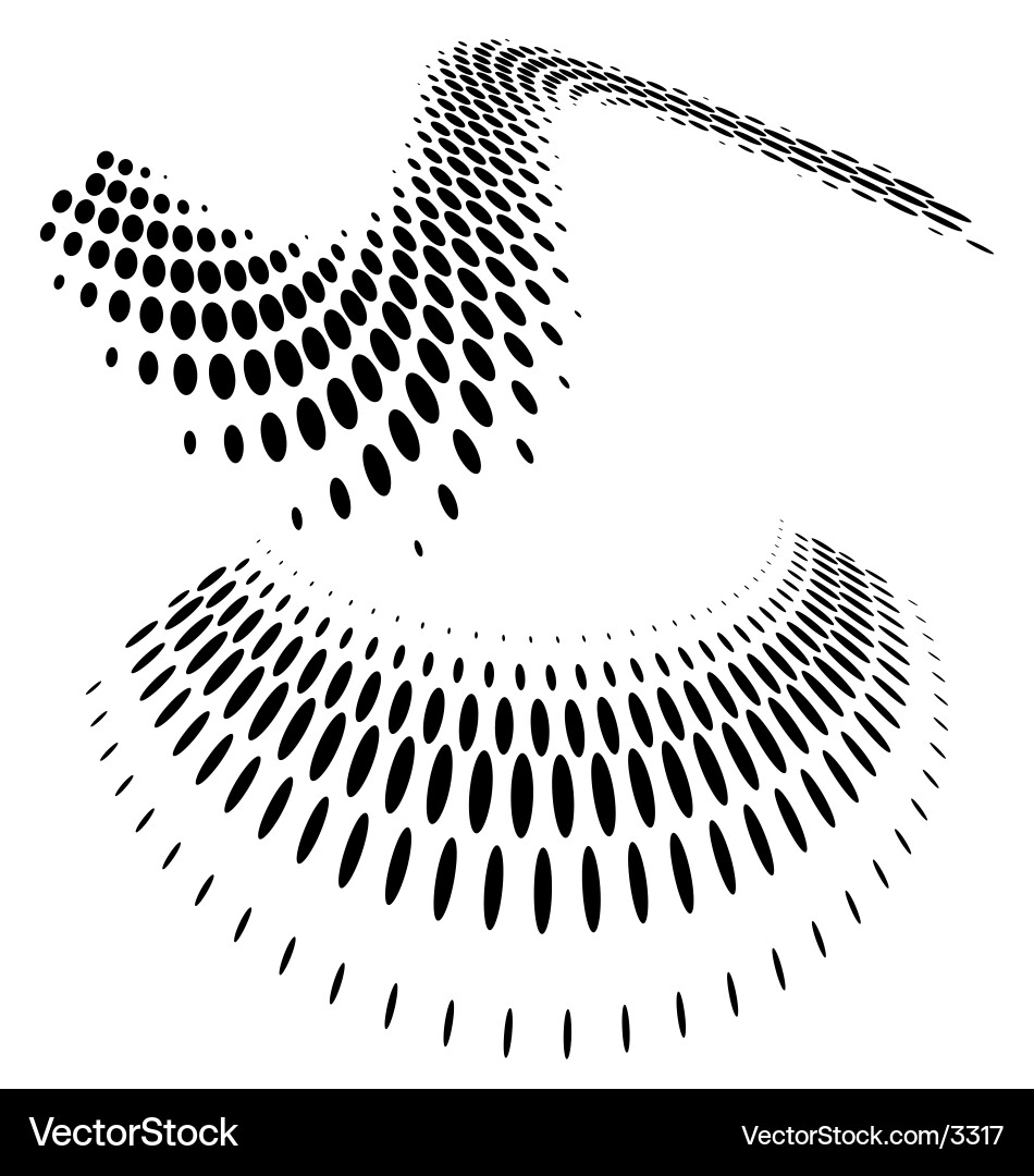 Halftone Pattern Elements vector image