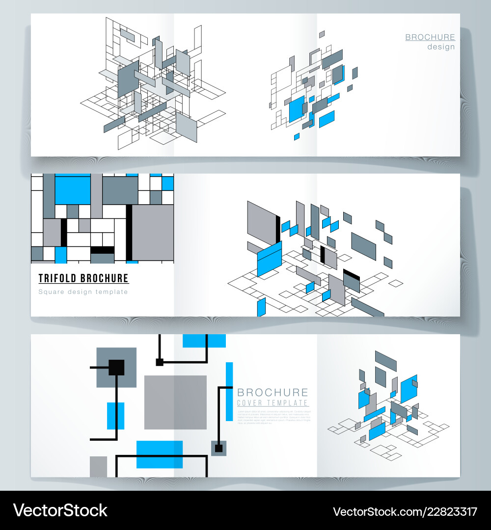 Minimal editable layout of square Vector Image