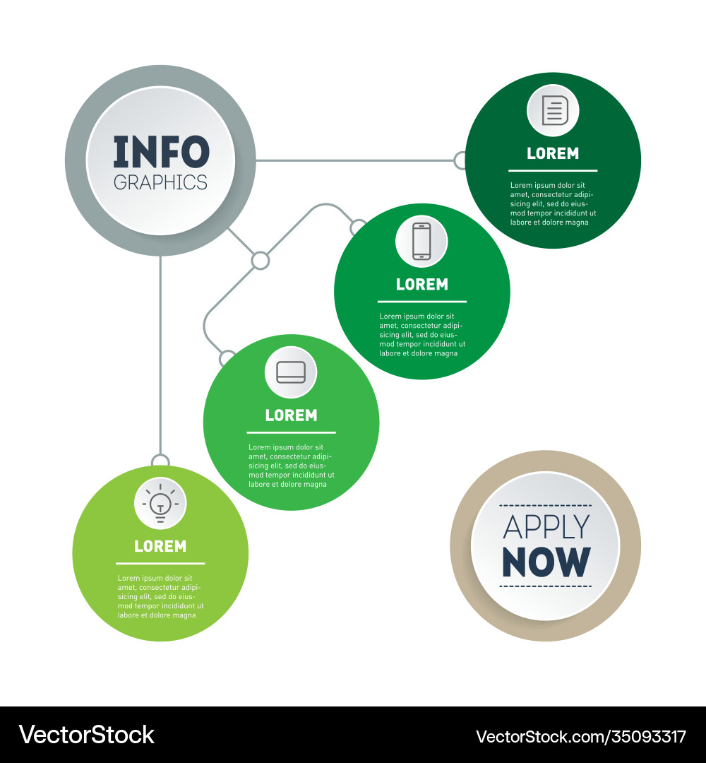 Web template a sales pipeline info chart Vector Image