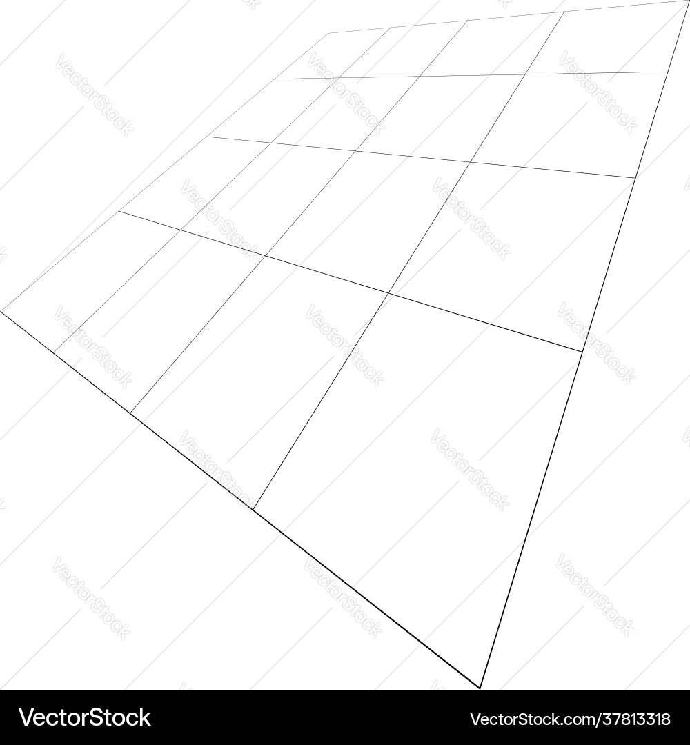 Abstract 3d grid mesh in perspective checkered Abstract 3d grid mesh in perspective checkered vector image