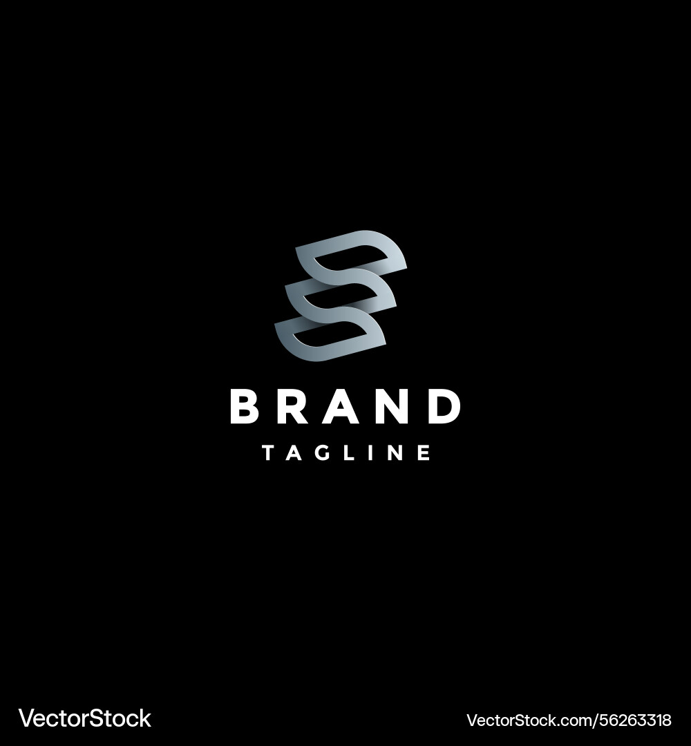 Abstract initial e letter loop line logo design Abstract initial e letter loop line logo design vector image