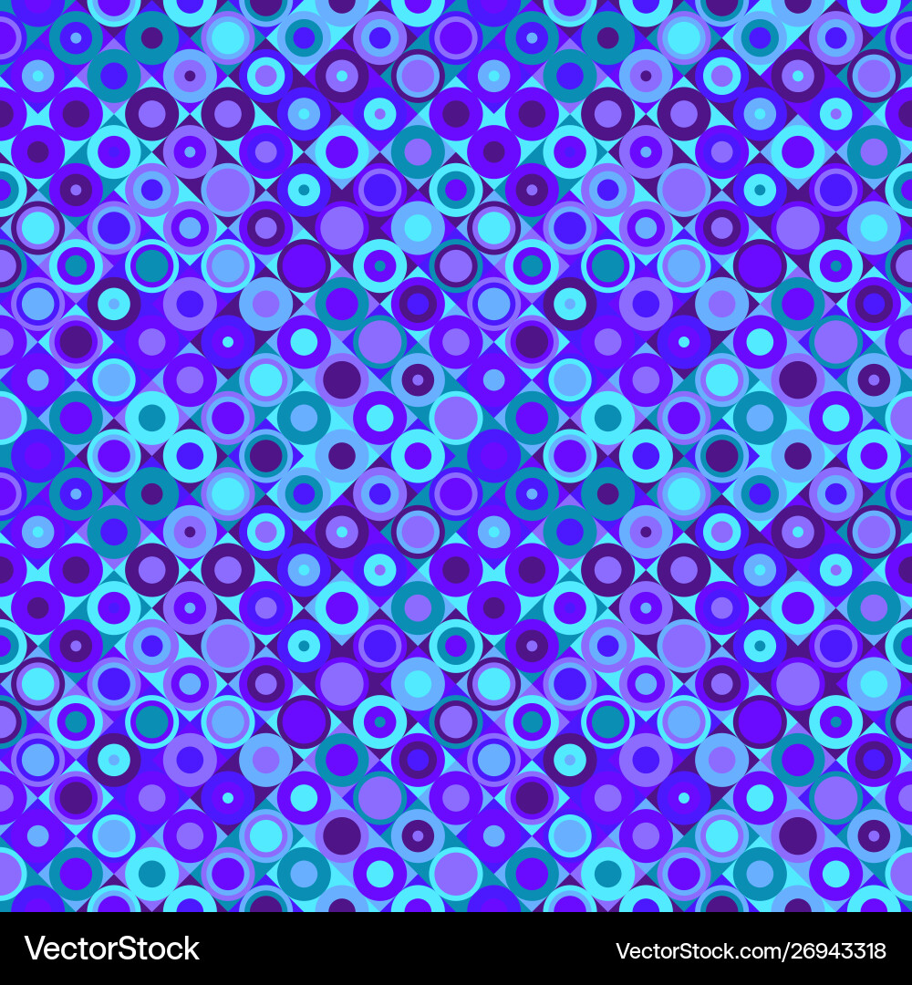 Abstract seamless colorful circle pattern vector image