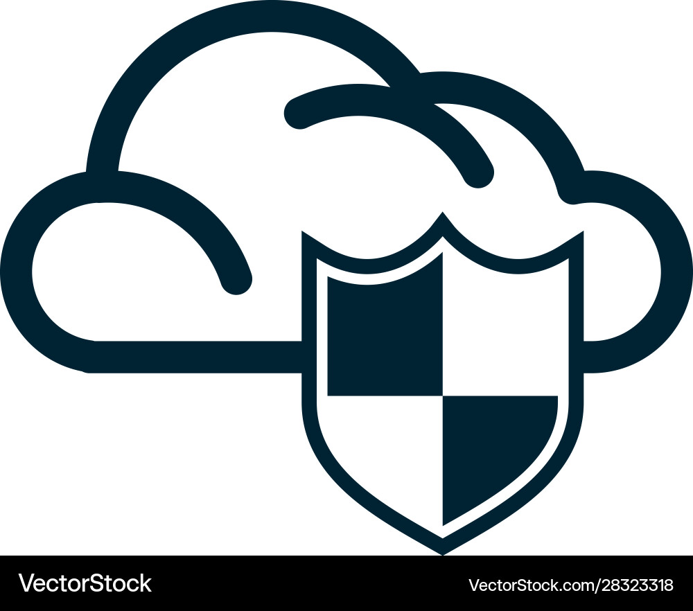 Cloud computing data isolated icon vector image