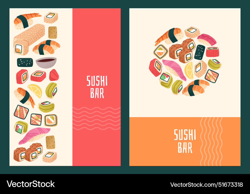 Design of template vertical posters with frame vector image