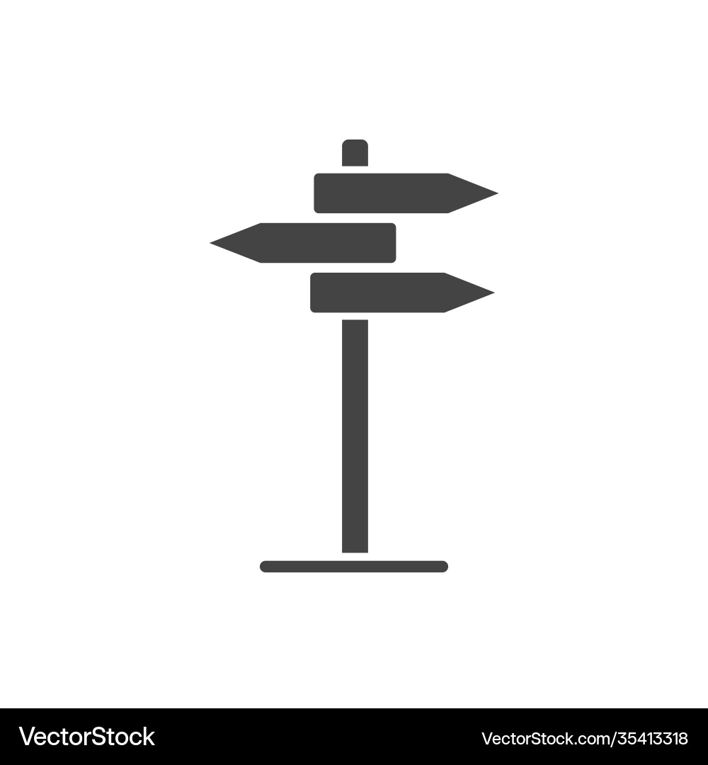 Pointer direction icon on white isolated Pointer direction icon on white isolated vector image