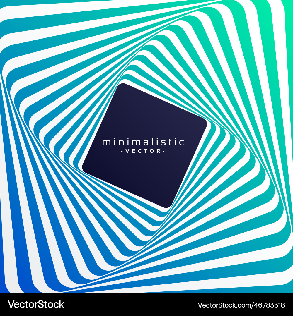 Retro style colorful minimal background with 3d Vector Image