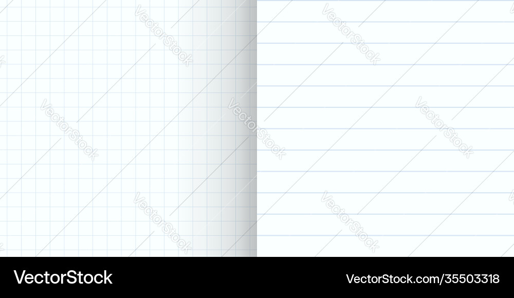Seamless pattern types notebook line ups vector image