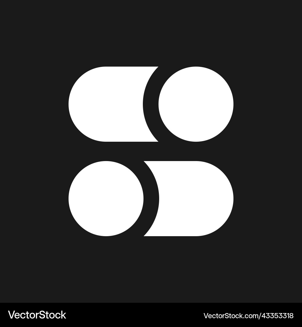 Switch on and off buttons dark mode glyph ui icon Switch on and off buttons dark mode glyph ui icon vector image