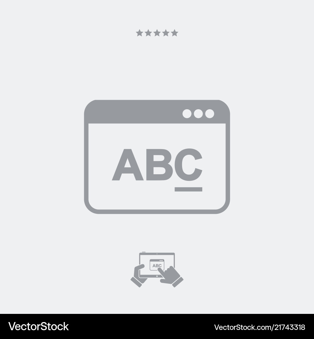 Text editor software icon Text editor software icon Vector Image