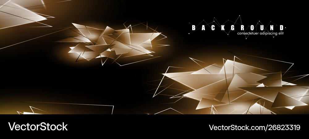 Abstract background with glowing triangles Abstract background with glowing triangles vector image